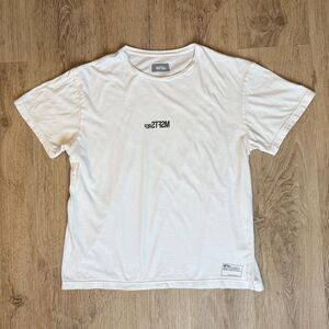 MSFTSrep Logo T-Shirt Abstract Back Graphic White Large Minimalist Tee